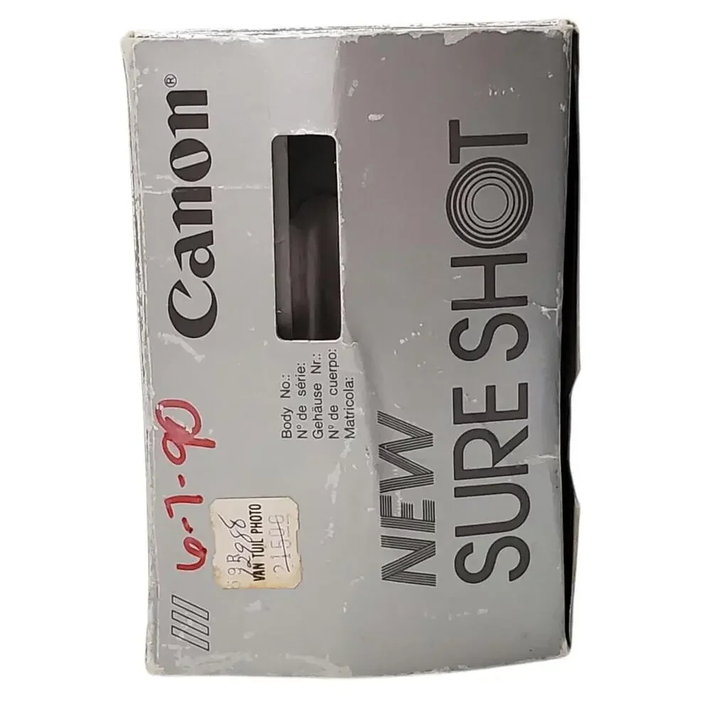 Canon Sure Shot Prima Twin 28/48mm Point & Shoot Film Camera CIB READ DESCRIPTIO